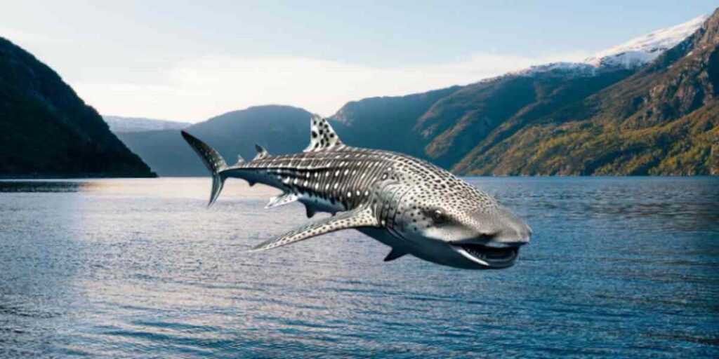 The size difference between a whale shark and a human, consider a visual comparison. 