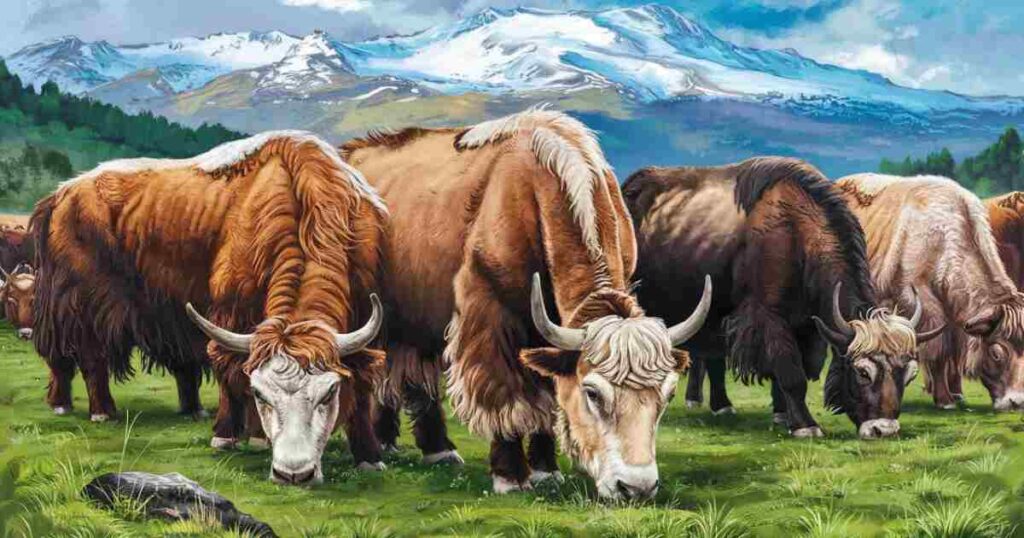 Yaks, native to the Tibetan Plateau, are remarkable animals with distinctive features that set them apart from bison and buffalo. These hardy creatures thrive at altitudes ranging from 9,800 to 18,000 feet on the Tibetan Plateau, showcasing their incredible adaptability to high-altitude environments. Their sturdy legs and heavy body make them well-suited for the rugged terrain of their habitat.
