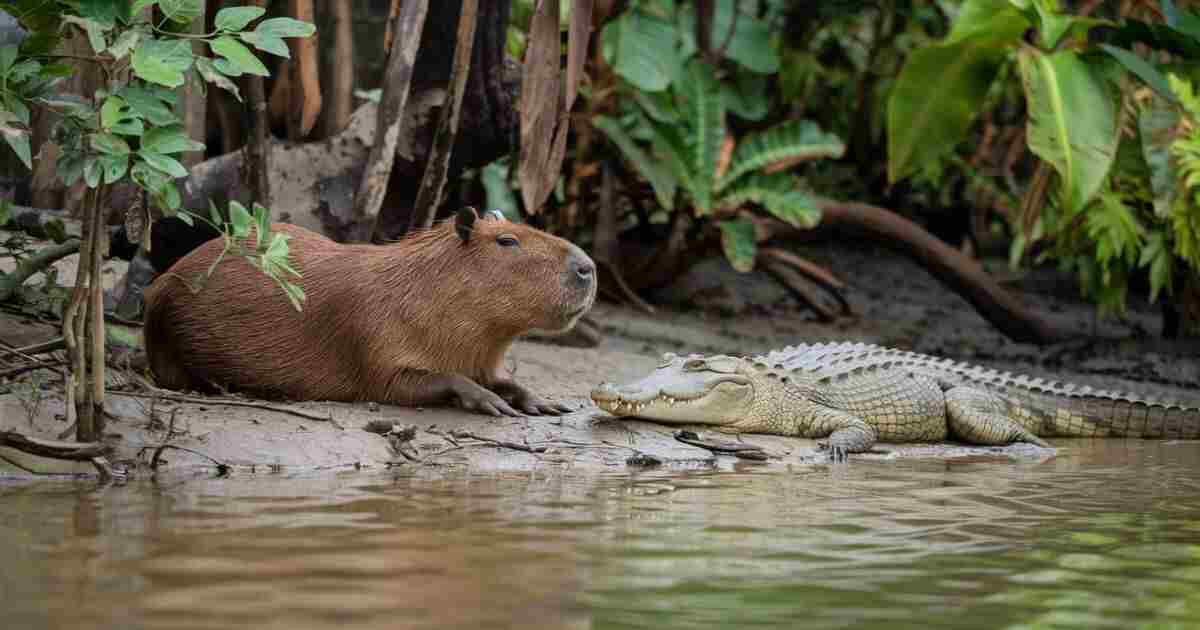 capybara crocodile